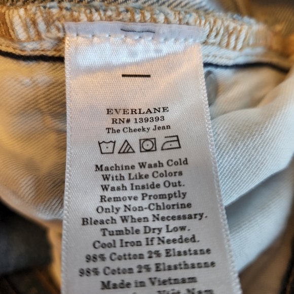 Everlane Japanese Denim Cheeky Jean Ankle, Light Blue, 27 - Picture 4 of 9